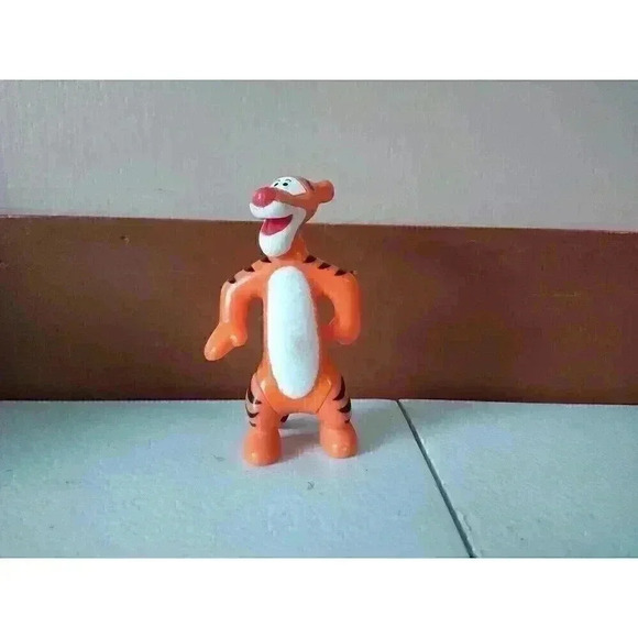 DISNEY WINNIE THE POOH TIGGER FUZZY BELLY 3” FIGURE CAKE TOPPER - Picture 1 of 5